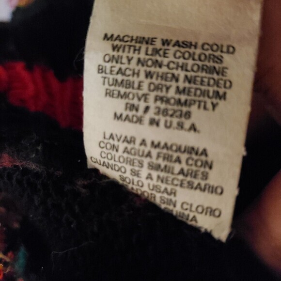 Vintage Nutcracker Ugly Christmas Party Sweater Floral Puensetia Sz L EUC - Picture 9 of 16